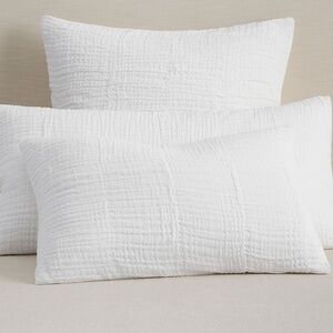 Pottery Barn Set 2 Cloud Shams White